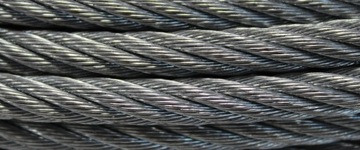 lina stalowa z hakiem HS - 7mm x 20m 3,55t 6x19