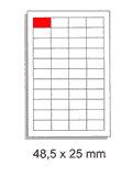 Etykiety samoprzylepne 48,5x25,4 mm, A4, 4000 szt.