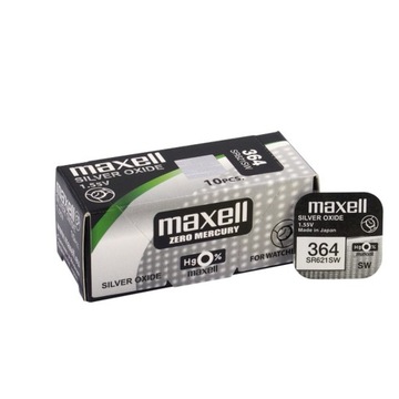 Серебряный аккумулятор для часов Maxell 364 / SR621SW