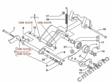 ПОДШИПНИК ПОДВЕСКИ ДВИГАТЕЛЯ PIAGGIO X9 X8