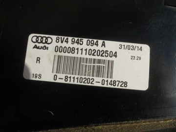 фото thumb №7, Audi a3 8v4 лампа правая заднее зад led sportback