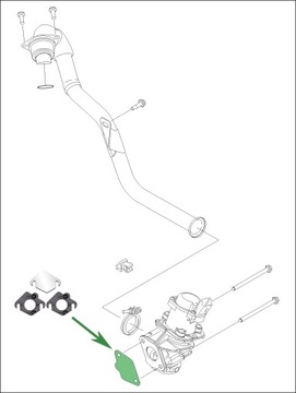 Заглушка EGR CITROEN PEUGEOT FORD 1.4 1.6 HDi TDCi