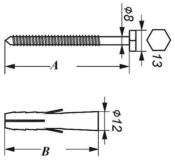 *** KOŁEK ROZPOROWY KKX-12 /100 NA KLUCZ 13* 10SZT