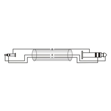 Roxtone RACC280L6 большой кабель — маленький стереоразъем 6 м