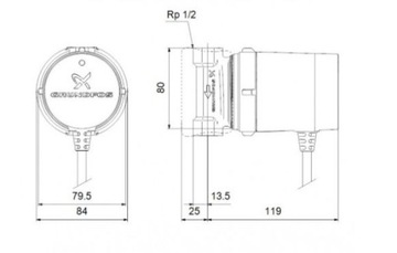 GRUNDFOS POMPA C.W.U. COMFORT UP 15-14B PM