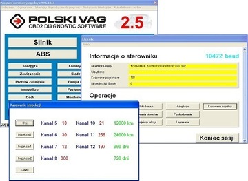 ПОЛЬСКИЙ VAG 2.5 PL + KKL USB OBD2 ИНТЕРФЕЙС