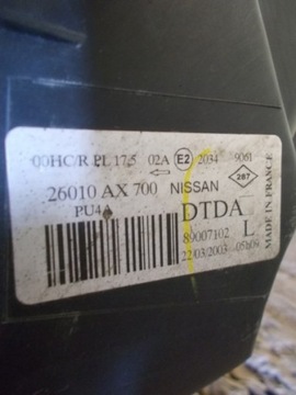 фото thumb №7, Лампа перед передняя правая nissan micra k12 03-07