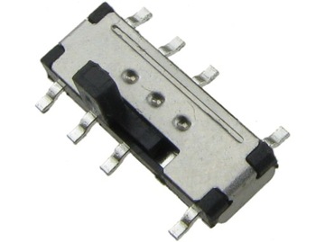 Przełącznik suwakowy SMD 10x3,5x2mm 8 pin / 3 pozycje /2301