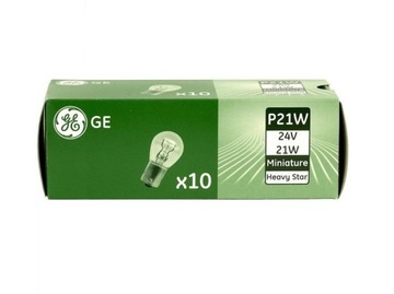 GE P21W HEAVY STAR 24V ЛАМПОЧКА С ДОЛГИМ СЛУЖБОЙ BA15S