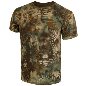 ФУТБОЛКА МУЖСКАЯ ПОД УНИФОРМУ, ХЛОПОК TEXAR CAMOUFLAGE GREEN SNAKE S