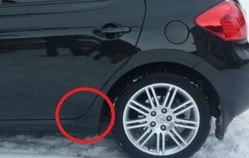 наклейки/защитная пленка TOYOTA AURIS крыло 5D