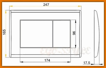 Alca/PLAST Кнопка смыва для унитаза Белый M270 DELFIN