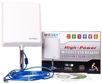 Активная ИНТЕРНЕТ Антенна 10км WI-FI SKY 5м USB