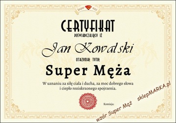 Mąż na medal Pantofle - super prezent dla Niego 44