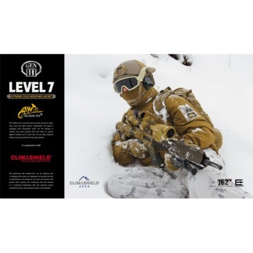 Куртка Helikon Level 7 Climashield Apex, черная, S