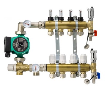 Коллектор 4 + насосная группа omnigena + евроконус