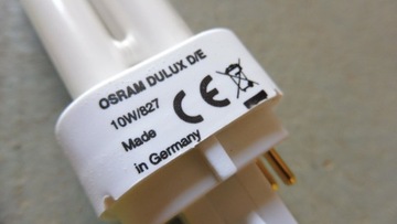 OSRAM DULUX D/E 10W/827 ФЛЮОРОВАЯ ЛАМПА