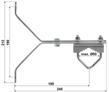 Комплект настенных зажимов OMY-50L19