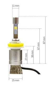 Светодиодный комплект CREE HB3 9005 80Вт 9600лм 4-х поколение лампочек