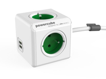 Разветвитель Лента питания PowerCube 4gn 2USB 1,5м