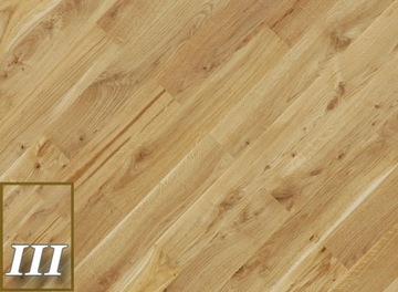 Дубовый паркет Доска Solid Oak 40х7см толщина 22мм III