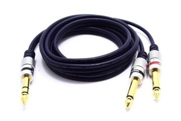 JACK CABLE 6.3 STEREO 2x РАЗЪЕМ 6.3 MONO VITALCO 3M