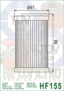 FILTR OLEJU HF155 YAMAHA HONDA SUZUKI KAWASAKI