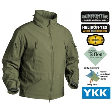 Kurtka Helikon Gunfighter - Olive Green r. L