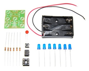 AR190/B Elektroniczna kostka do gry nieb. LED kit