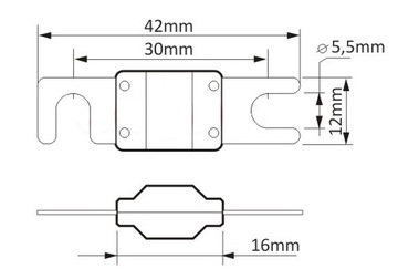 MINI ANL FUSE 100A ПОЗОЛОЧЕННЫЙ ФОНОКАР