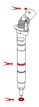 УПЛОТНИТЕЛЬНОЕ КОЛЬЦО ДЛЯ ИНЖЕКТОРА CR F 00V P01 009