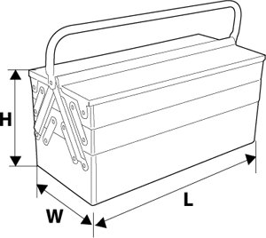 NEO SKRZYNKA NARZĘDZIOWA METALOWA 455mm 84-100