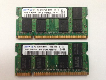 ОЗУ ПАМЯТЬ 4 ГБ 2x2 ГБ DDR2 SO-DIMM 800 МГц 6400S