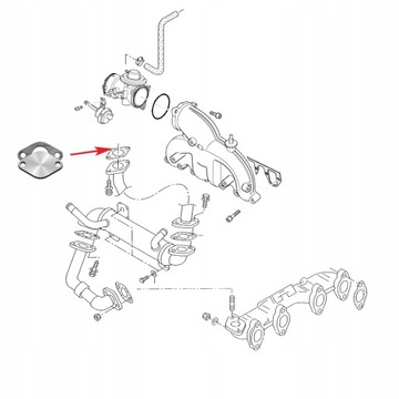 Крышка клапана EGR Mitsubishi 2.0 DI-D