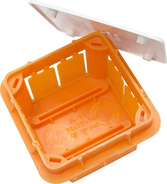 Puszka podtynkowa Pp/t 1 (76x76x50,5) biała