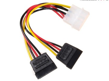 Адаптер питания MOLEX на 2 x SATA power 15pin