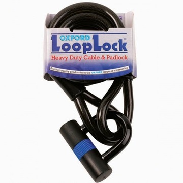 BLOKADA LINKA LOOP LOCK 1,6 m 15mm KŁÓDKA OXFORD