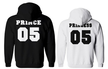 кофты для пар с капюшонами PRINCE и PRINCESS размер XXL