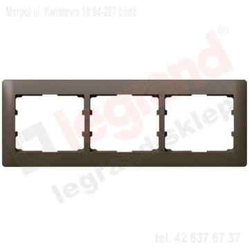 RAMKA POTRÓJNA POZIOMA CHOCO SISTENA LIFE - 771203 - LEGRAND