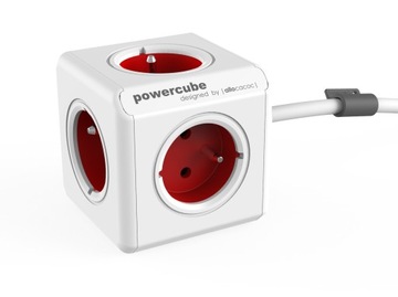 PowerCube Удлиненный удлинитель 3м КРАСНЫЙ