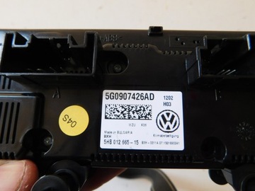 VW TOURAN 5TA PANEL KLIMATYZACJI 5G0907426AD