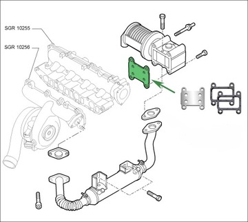 Заглушка EGR 1.9 CDTi OPEL Vectra C Zafira B