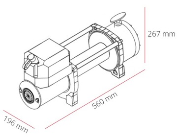 КРЫШКА ЛЕБЕДКИ ДЛЯ ЭВАКУАЦИОННОЙ ЛЕБЕДКИ 4X4 XXXL