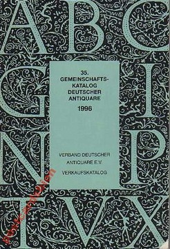 25825 34 и 35 Gemeinschaftskatalog Deutscher Antiquare