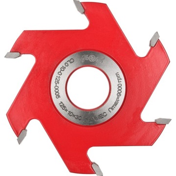 Frez prosty Z=6 125x30x4 HM GLOBUS