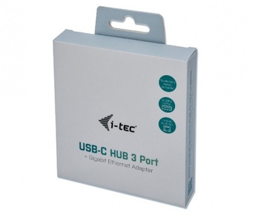 i-tec USB C Metal 3-портовый концентратор Gigabit Ethernet LAN