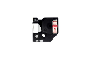 Taśma do Dymo D1 45015 12mm biała/czerwony