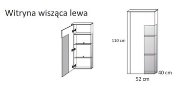 Meblościanka MARCO 4 biały połysk naturalne