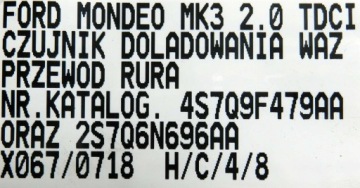Датчик патрубок води ford mondeo mk3 2.0 4s7q-9f479-aa в Україні, фото thumb