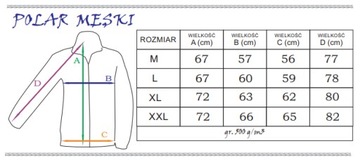 GRUBY POLAR MĘSKI GRAMATURA 500G/M2 R. L